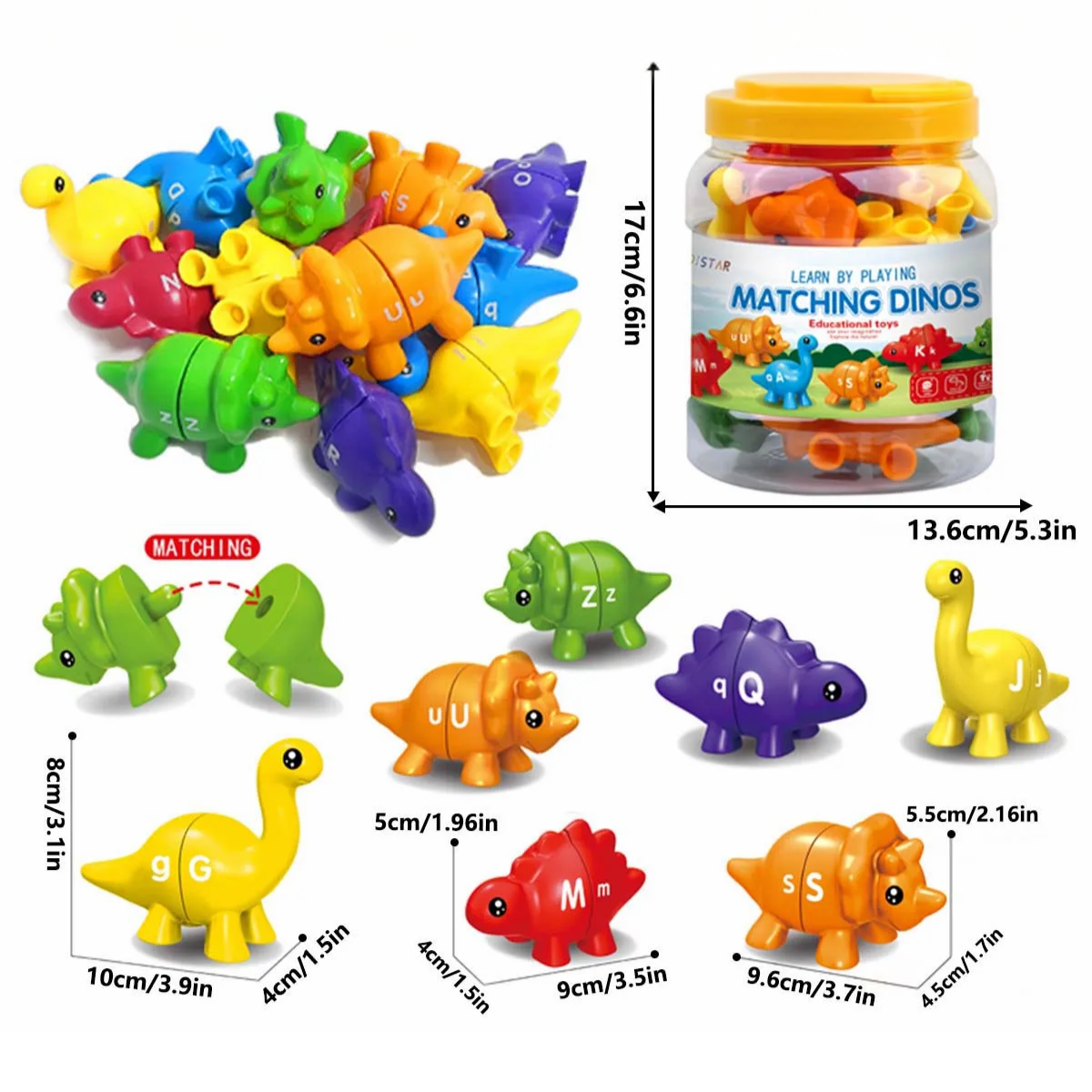 Matching Dinosaur Alphabet Game