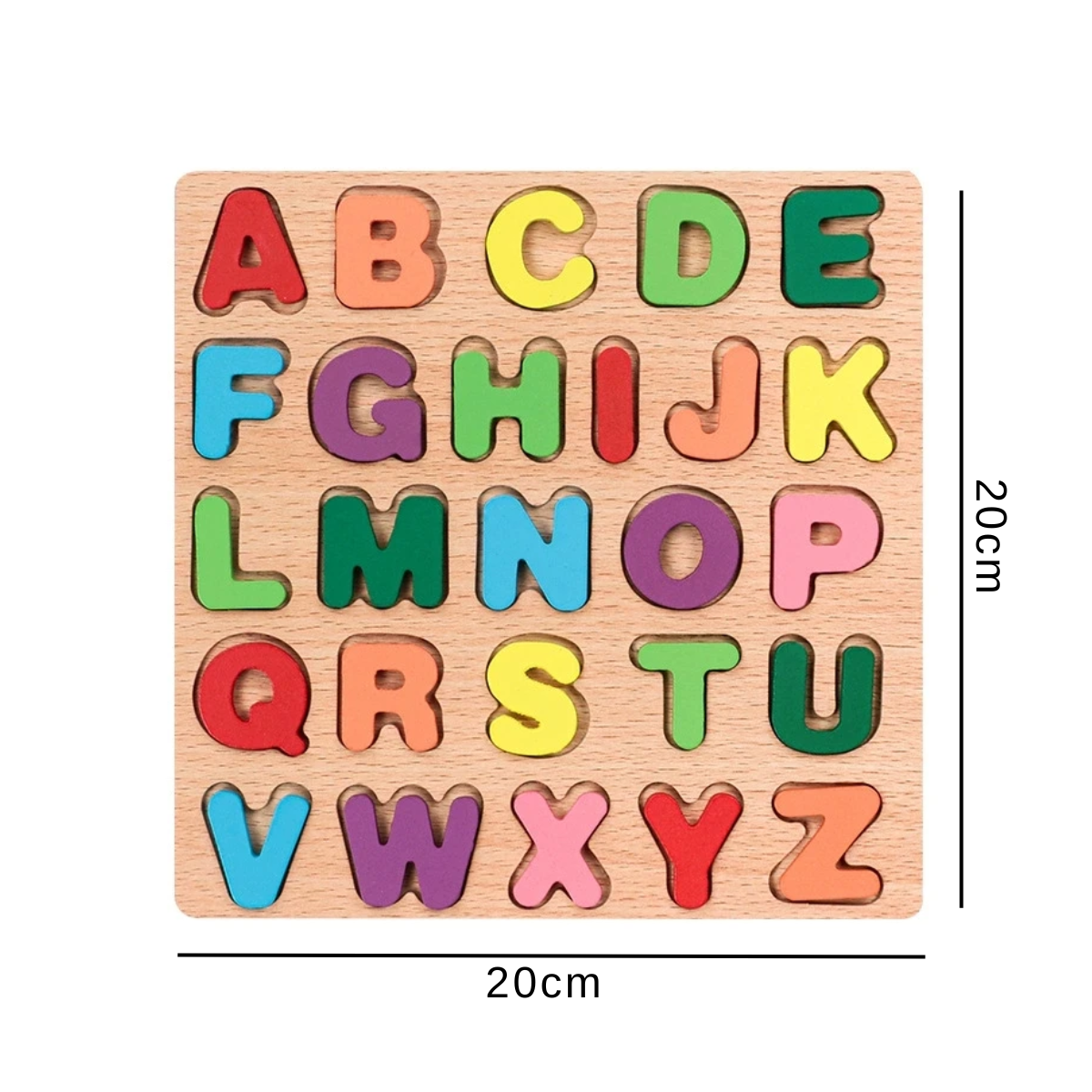 Montessori Wooden Alphabet Puzzle Board