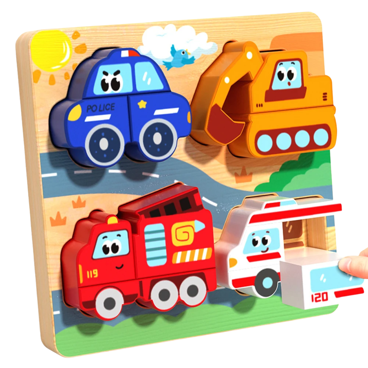 My First 3D Wooden Puzzle 4-in-1 Set