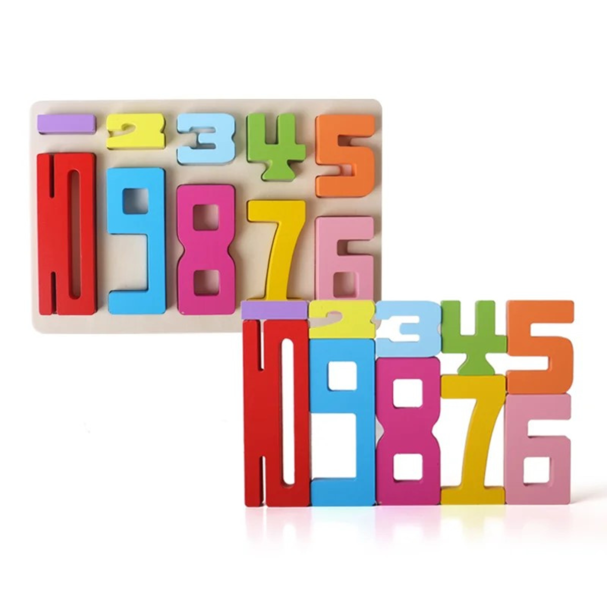 Wooden Counting Number Blocks (10 or 20 Block Set)