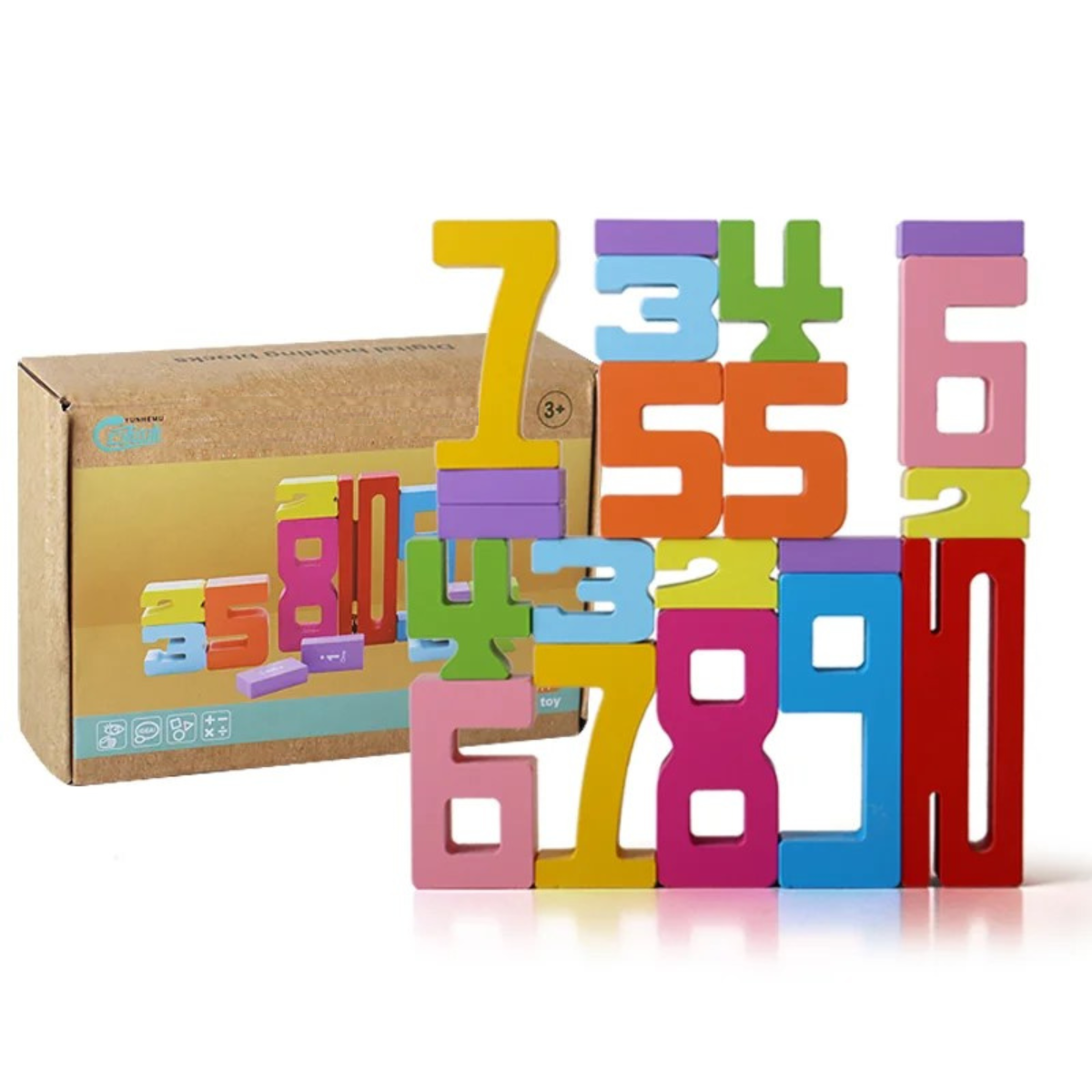Wooden Counting Number Blocks (10 or 20 Block Set)