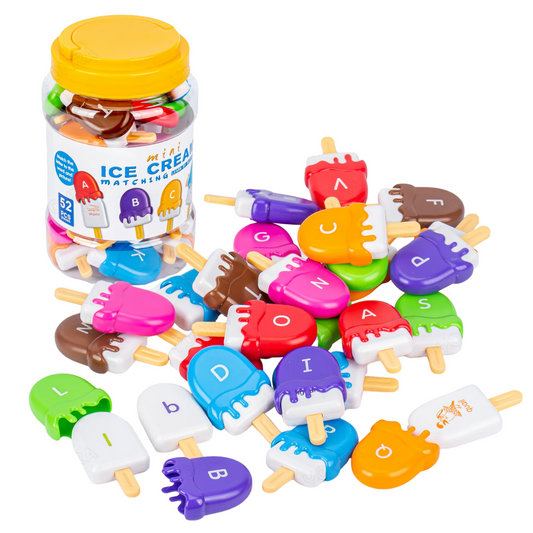 ABC Alphabet Ice Cream Matching Game (52pc)
