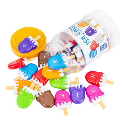ABC Alphabet Ice Cream Matching Game (52pc)
