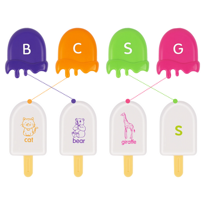 ABC Alphabet Ice Cream Matching Game (52pc)
