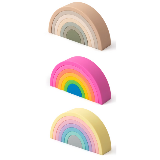 Silicone Rainbow Stacker (7pcs)