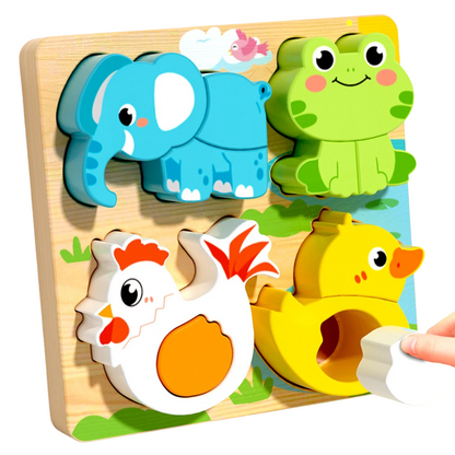 My First 3D Wooden Puzzle 4-in-1 Set