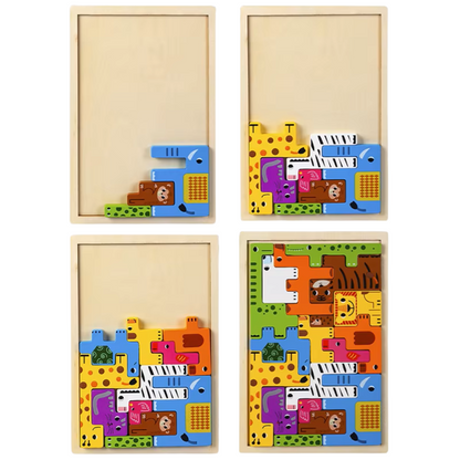 Montessori Wooden Animal Puzzle