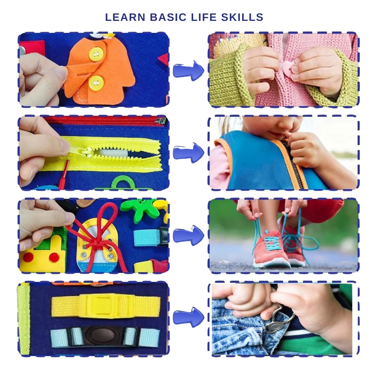 Montessori Interactive Busy Travel Bag