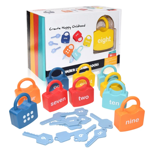 Montessori Educational Number Matching Locks