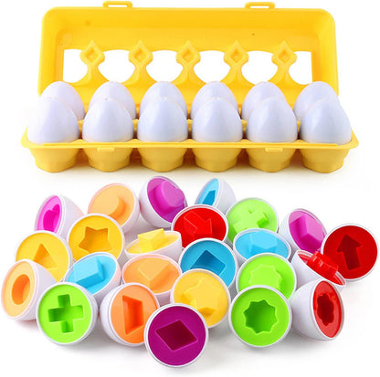 Montessori Shape and Colour Matching Eggs
