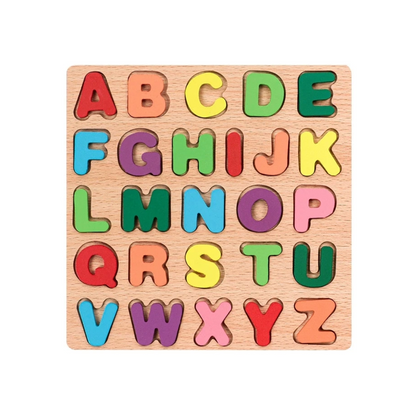 Montessori Wooden Alphabet Puzzle Board