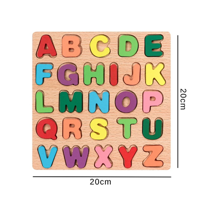 Montessori Wooden Alphabet Puzzle Board