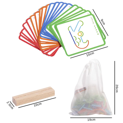 Montessori Wooden Creative Sticks