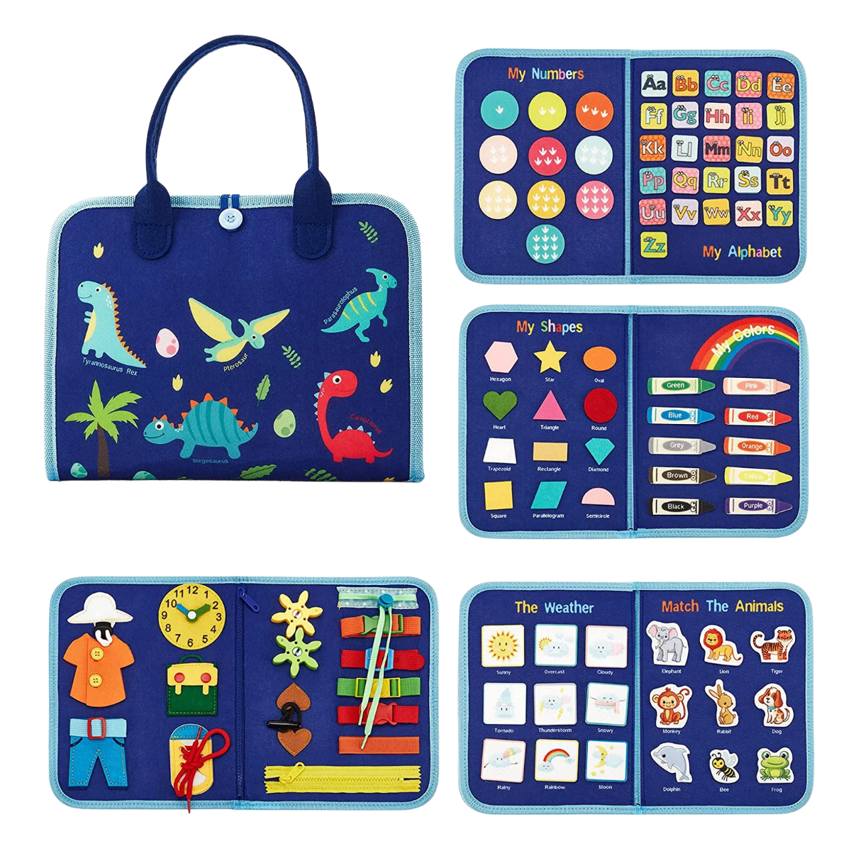 Montessori Interactive Busy Travel Bag
