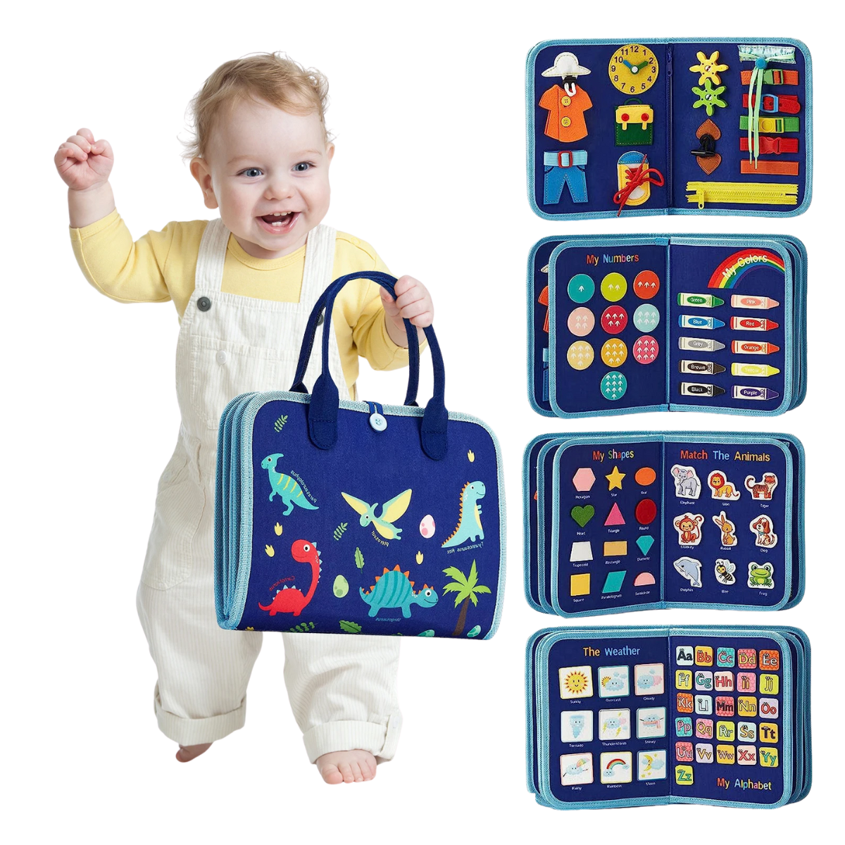 Montessori Interactive Busy Travel Bag