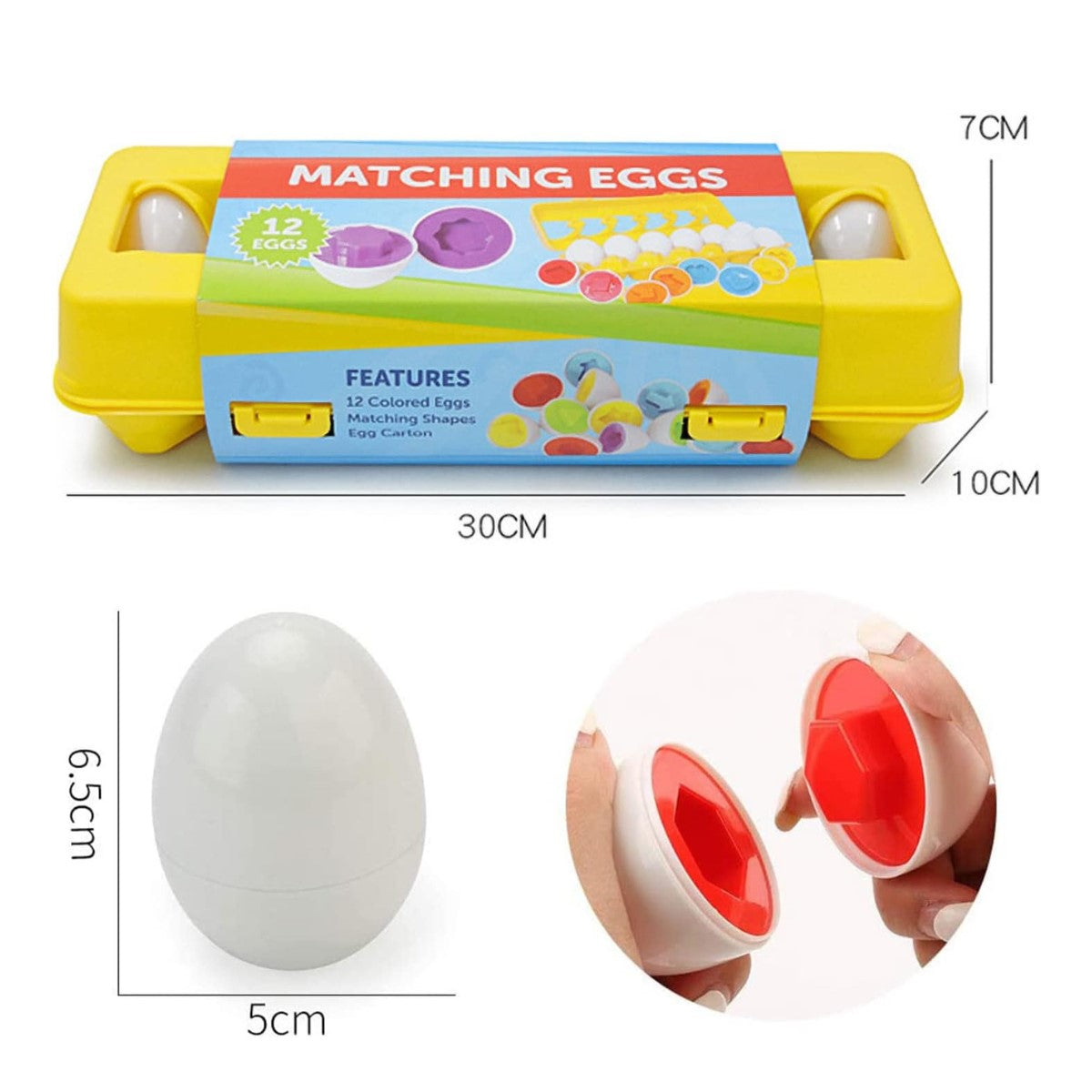 Montessori Shape and Colour Matching Eggs
