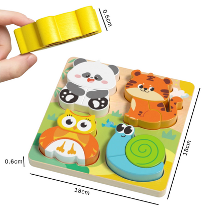 My First 3D Wooden Puzzle 4-in-1 Set