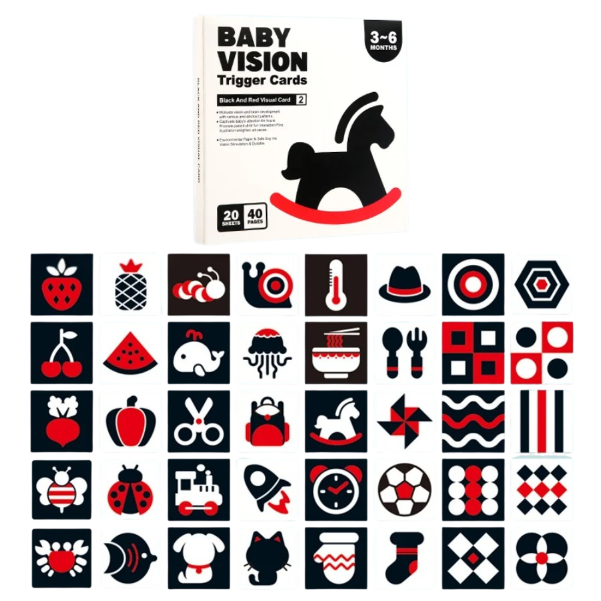 High Contrast Visual Stimulation Cards