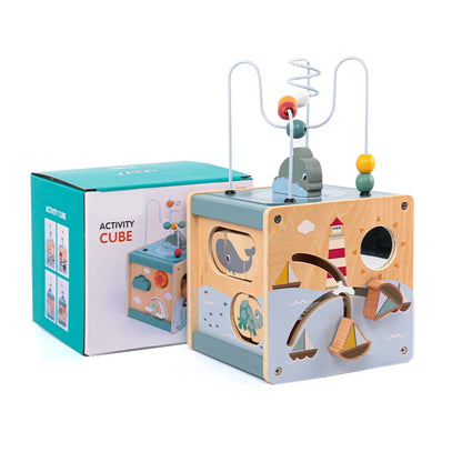 Wooden Ocean Activity Cube