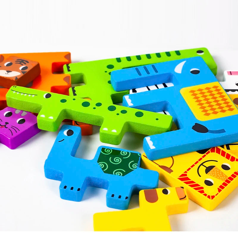 Montessori Wooden Animal Puzzle
