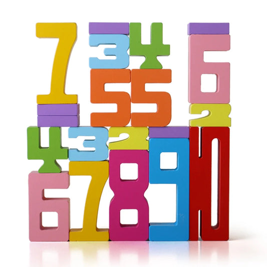 Wooden Counting Number Blocks (10 or 20 Block Set)
