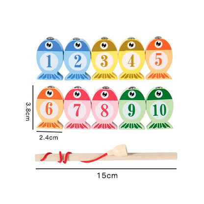Wooden Magnetic Fishing Learning Set – Fun Way to Learn Numbers & Letters