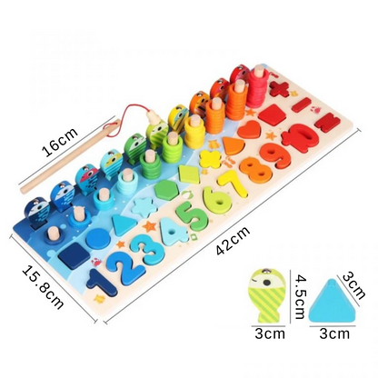 Montessori Shape & Numbers Early Learning Board