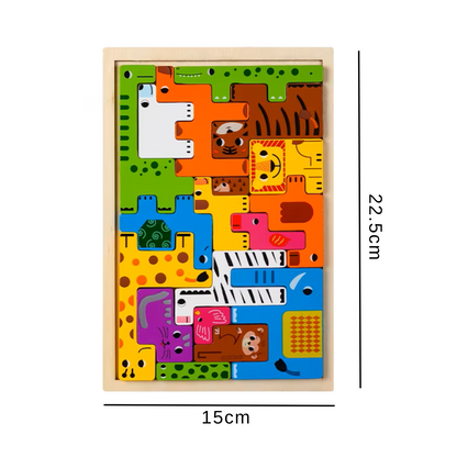 Montessori Wooden Animal Puzzle