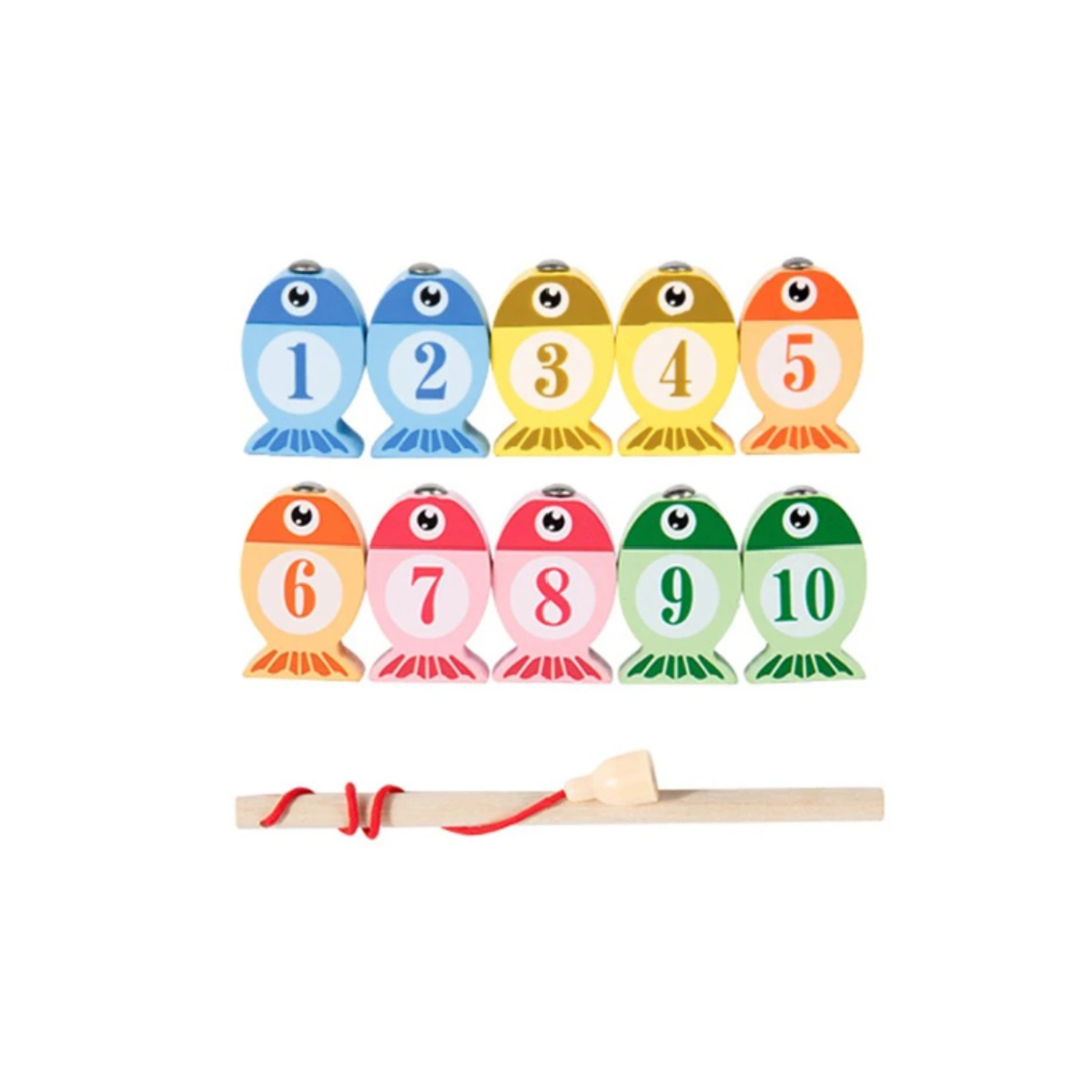 Wooden Magnetic Fishing Learning Set – Fun Way to Learn Numbers & Letters